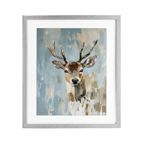 Stupell Industries 'Echoes Of The Wild'�A�t���[������v�����g�A�K���X���A�O���[�A33 x 16�C���`�A�|���₷�����A�č����ASvetlana Aleynikova��