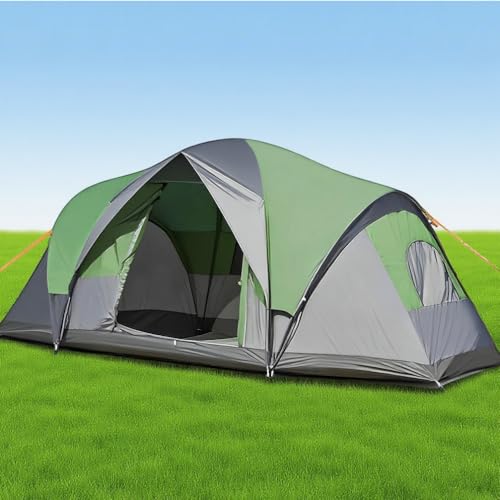 Asdsed Campingzelt, 4-8 Personenzelt 100% Wasserdicht 210D Oxford-Geweb, UV-Schutz, Leicht, Stabil Kuppelzelt mit Breathable Mesh und Mosquito Net, Großes Familienzelt für Camping Garten