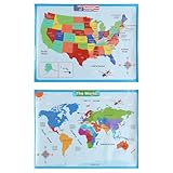 Carte du monde : claire et avec les villes, la carte du monde est complète avec les capitales, carte touristique du monde