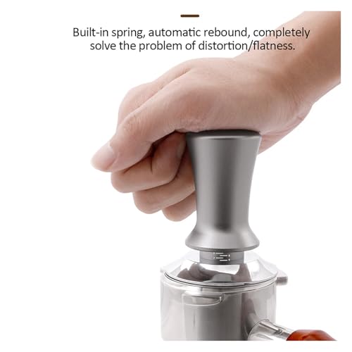 Coffee Tamper Coffee Tamper Constant Pressure Stainless Steel Coffee Powder Press Tool(Three Sided 58MM) - Image 5