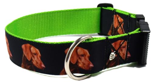 Halsband Magyar Vizsla Größe M bis 45 cm Halsumfang, 4 cm breit, stufenlos verstellbar