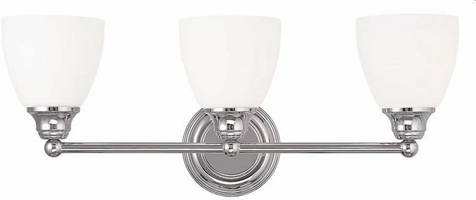 Livex Lighting 13663-05 Somerville 3-Light Bath Light, Chrome