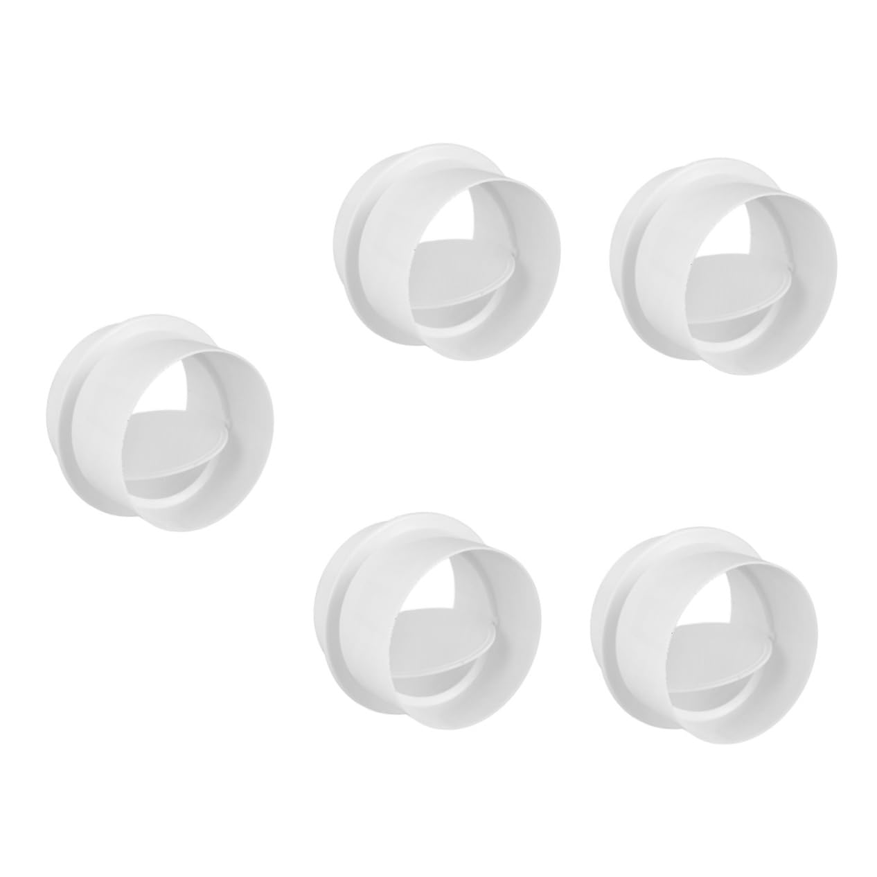 ULTECHNOVO 5 Stück Ventil Rückschlagventil für Abluftkanäle Einfache Installation Langlebig Zuverlässig für Effektive Belüftung für Badezimmer Küchenabluftsysteme