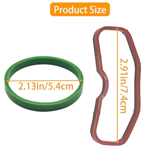 Image of 079129717B Upper Lower Intake Manifold Gaskets Compatible with Audi S4 S5 A6 A7 A8 Q5 Q7 SQ5 2009-2019, Replaces 079129717D, 12Pcs