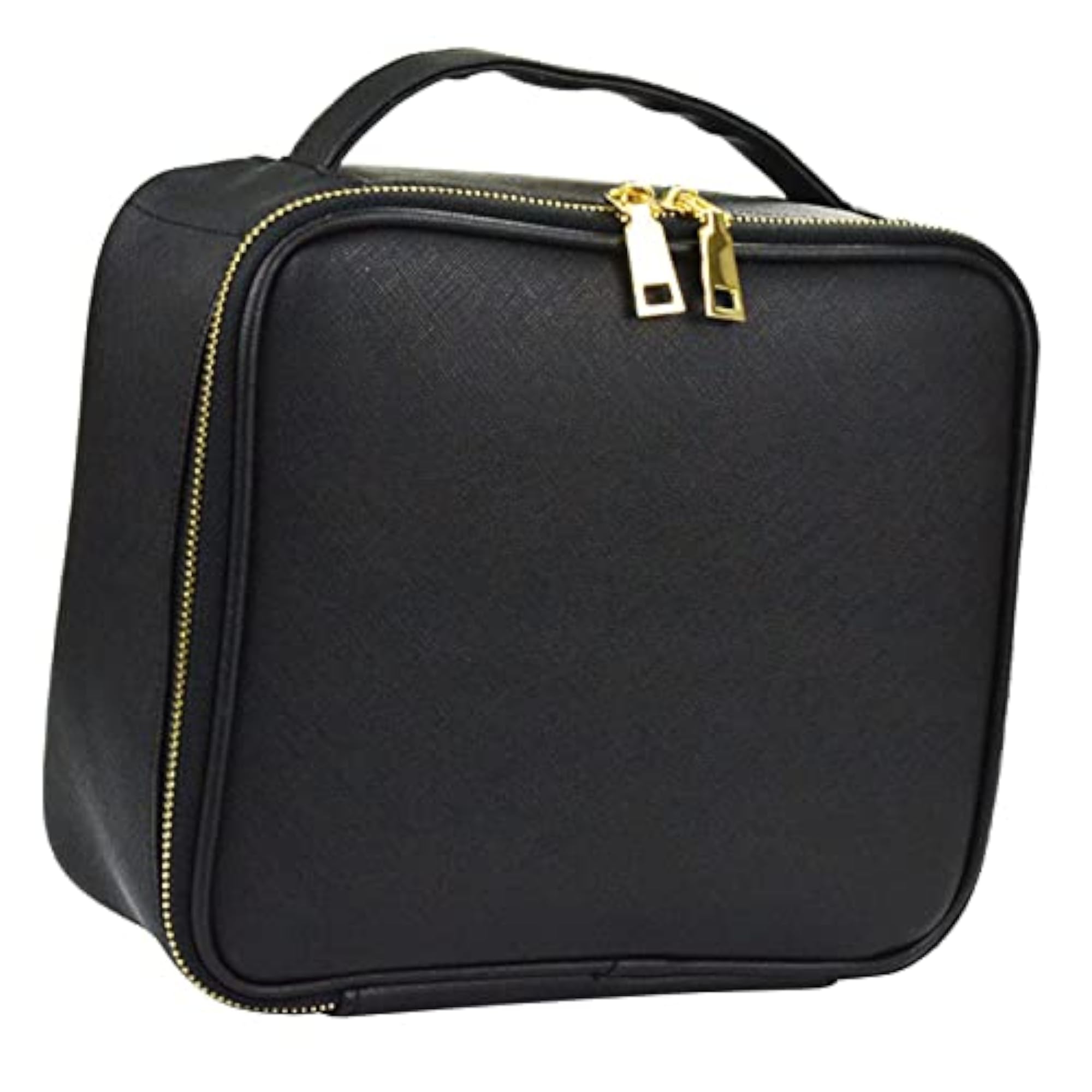 Makeup Cosmetic Bag Container Washable Organizer Portable PU, Black