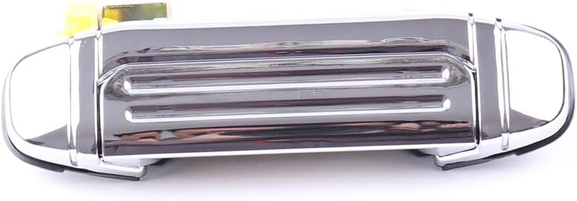 Exterior Door Handle Compatible with 1998-2000 Mitsubishi Montero Pajero Rear Chrome Plastic Rear Passenger Side R