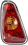 TYC 11-5970-01 Mini Driver Side Replacement Tail Light Assembly