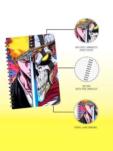 Image of Hollow Printed Anime Sketchbook A5 Spiral Drawing Sketch Book Unruled for Kids Students Gift