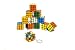 Flanacom Premium Cubo Mágico - 3x3 Set de 12 - Robusto Cubo Mágico Mini - Brainteaser - Juegos para Ilevar - Paciencia Infantil - Bolsa con Pequeño Regalos - Cumpleaños de los Niños (Llavero)
