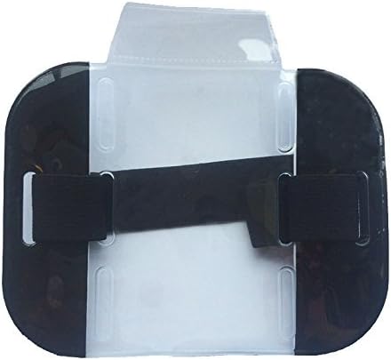 High Visibility Security Arm Band ID Holder (Black)