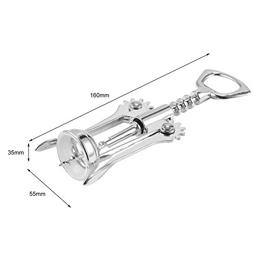1Pc roestvrij stalen flesopener ober metalen wijn kurkentrekker fles handvat opener kurkentrekkers 16 x 5.5 x3.5cm… - Image 7