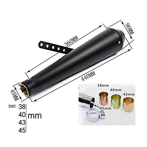 Escape Cafe Racer Cone para Moto Custom Cromo CB6529