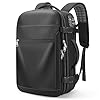 Vacuum Backpack Travel, Vacuum Seal Compression Travel Backpack 60L Expandable, Water Resistant TSA Lock Carry-On Suitcase Luggage,Black