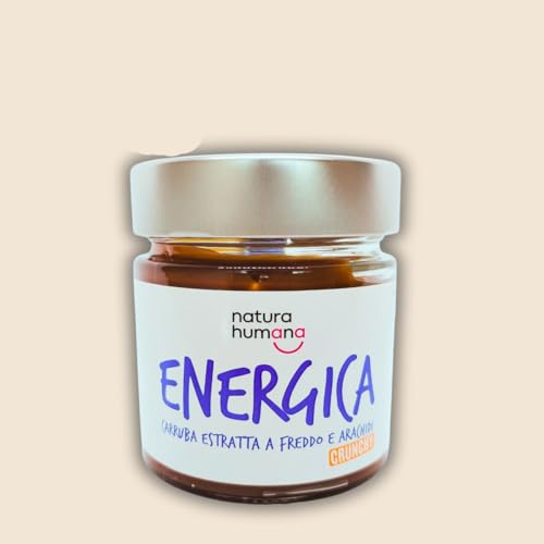 Energica crema para untar proteína con algarroba y cacahuetes, formato de 200 g.
