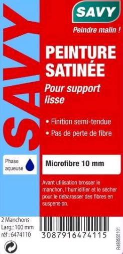 Mini manchon peinture SAVY pour éviter les traces de rouleau