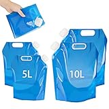 4 prácticos depósitos de agua: 2 tipos de capacidad 2 unidades de 10 litros (38,5 x 41,5 cm) y 2 unidades de 5 litros (11,81 x 12,99 pulgadas / 30 x 33 cm).