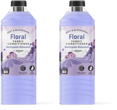By Amazon Suavizante, Floral, 80 lavados (Paquete de 2)