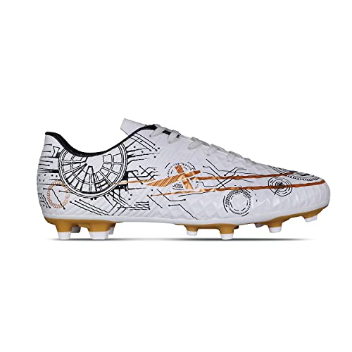 Image of Vector X Men & Boys Football Shoe /Studs|Sports & Athletic Footwear PU Upper with TPU Sole|Lightweight Comfortable & Maximum Grip Soccer Cleats |Multi Ground Shoes for Training & Practice