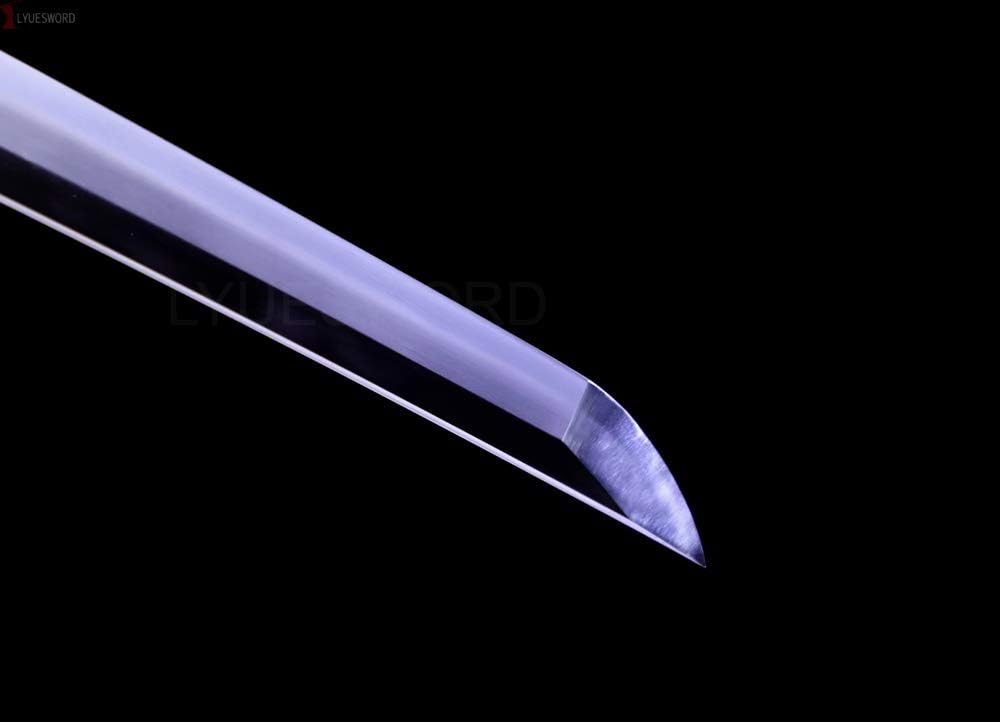 Lyuesword Japanese Officer's Katana (Type 97) Shin Gunto Clay Tempered Suguha Hamon Samurai Sword Sharp Blade