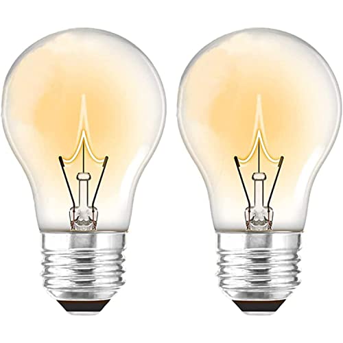 2 -Pack Oven Light Bulbs，Appliance Oven Refrigerator Bulbs,120V 40 Watt Lava Lamp Reflector，A15 Shape，E26 Base，Reflector #TOP4