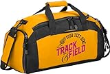 Custom Track Bag Personalized – Track and Field Duffel Bag with Name – Track Team Gear Bag for Athletes, Running Spike Shoe Compartment, Boys Girls Practice & Meet Sports Bag