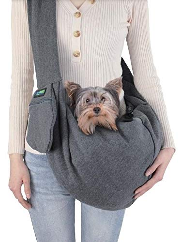 JESPET Comfy Pet Sling for Small Dog Cat, Hand Free Sling Bag Breathable