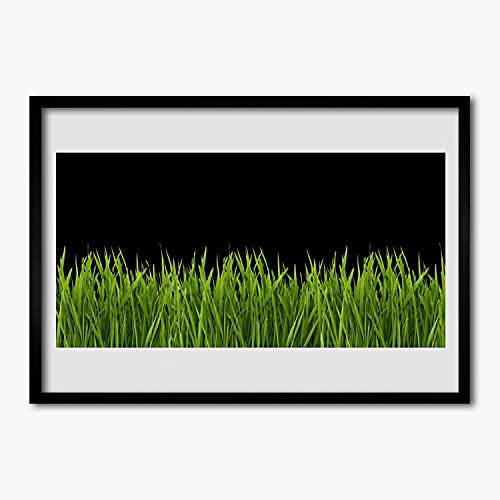 Photo image nature d'herbe verte sous cadre en MDF Tulup de qualité supérieure 50x70