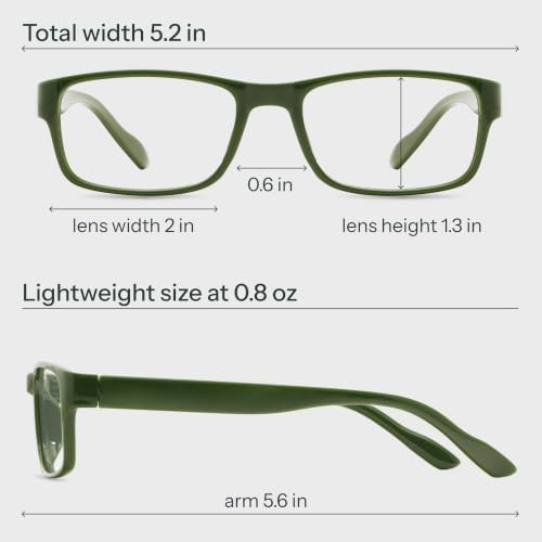 Image of Gaoye 1.75 Professional Reading Glasses for All Day - Computer Readers with Blue Light Protection - Value Pack