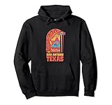 Retro Vintage Texas San Antonio Sehenswürdigkeiten Cowboystiefel Pullover Hoodie