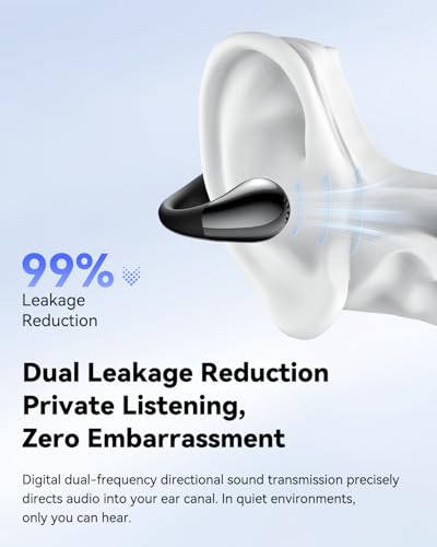 SoundPEATS PearlClip Pro - Low Latency Open Ear Clip-on Earbuds - Black - image 6