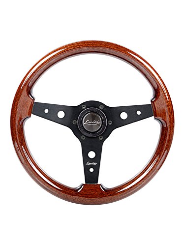 Luisi Italy Mahogany Vintage Steering Wheel