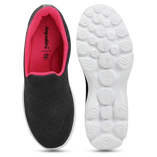 Image of Aqualite SKR-131 Premium Lightweight Casual Shoes with Comfort Cushion & Slip-On Dailywear Shoes for Women