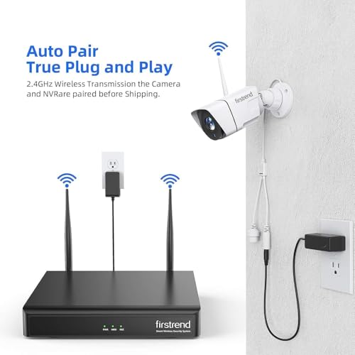 2026 Update Firstrend Wireless Security Camera System Outdoor with 3TB HDD,2-Way Audio & AI Human Detection,No Monthly Fee, 8CH System with 8 Cameras for Home Security,24/7 Recording,IP66 Weatherproof by firstrend - Image 4