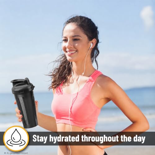 Image of Mr. Pen- Shaker Bottles for Protein Mixes, 28 oz, Leak Proof | Shaker Cups with Stainless Steel Wire Whisk Ball for Protein Shakes and Pre Workout