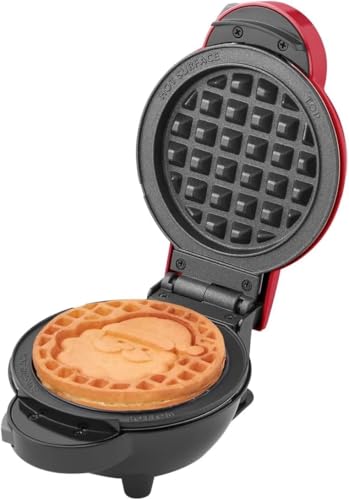 DASH Multimaker with 7 Removable Plates - Waffle Maker and Griddle + 3 Themed Plates - Santa Claus, Pumpkin, Snowman, Mini Waffle for Halloween and Christmas - for Kids and