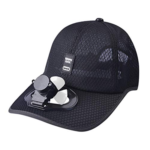 YTZL Solarkappe-Basecap Unisex Ventilator KüHler Kappe LüFter Cap...