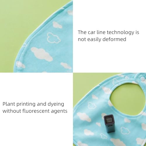 Oaygat 6-Pack Baby Bandana Dribble Bibs Cotton Teething Bibs Infant Feeding Bibs Soft And Absorbent Bids With Adjustable Snaps Waterproof Drool Bibs For 0-36 Months Unisex Girls Boys Newborn Toddlers - 6