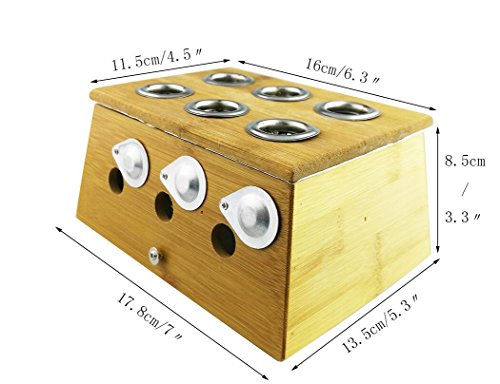 Winterworm Bamboo Healing Box For Moxa Moxibustion Medicine Therapy (Six Hole) #TOP2