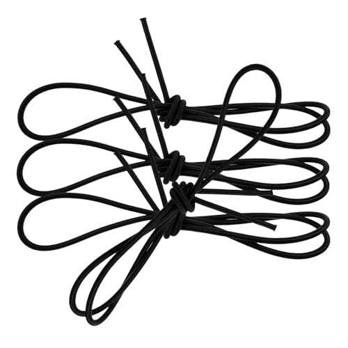 4pcs Kayak Paddle Safety Leash 6mm Elastic Rope with Carabiner