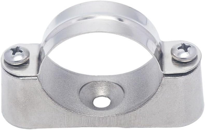 Stainless Steel Pipe Clamp Bracket for 304 Stainless Steel Pipe Support, Pipe Mount with Aluminum Alloy Base, 10-Pack for Home, Mechanical, and(32-35mm)