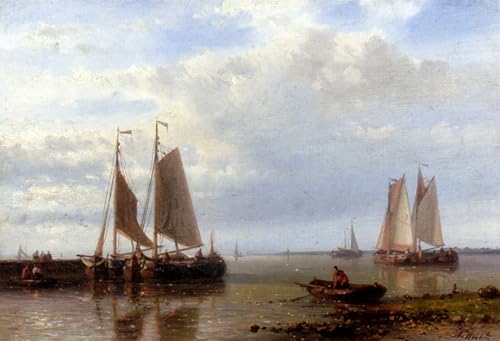 Impression sur toile haut de gamme de la peinture marine Abraham Hulk Snr 60x90