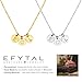EFYTAL Initial Necklaces for Women, 14K Gold or 925 Sterling Silver Initial Necklace, Custom Necklace, Personalized Pendant