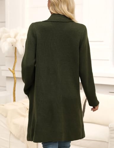 Image of CiCiBird Women Fall Long Cardigan Sweater Trendy Knit Jacket Coat Dressy Blazer Coatigan