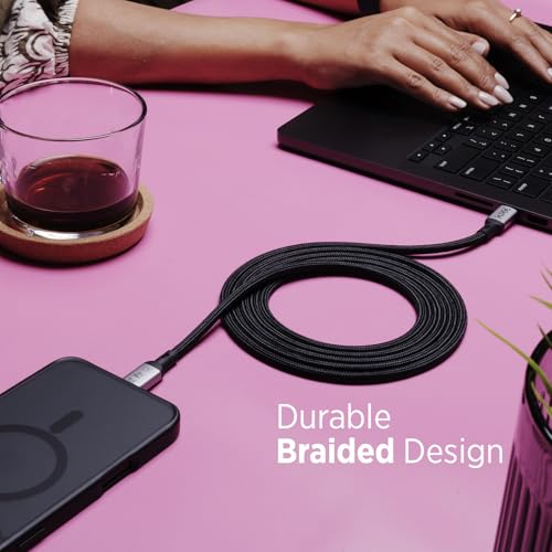 Image of TEKNE USB4 Braided Cable | 240 W Ultra Fast Charging & 20 Gbps Data Transfer Type C Braided Cord Compatible with iPhone 16 15 Pro Max, iPad Pro, Samsung Galaxy S23 S22 | 25 X More Durable, 2 Meter