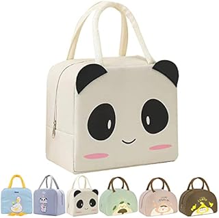 Wylhxyqq Lunch Bag Portable Lunch Box for Women, Men, Kids and Students, Travel, Picnic, School (Love Beige)