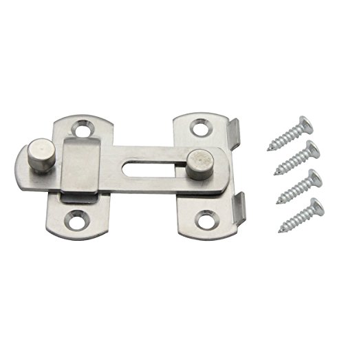Preisvergleich Produktbild Latinaric Edelstahl Silber Tür Fenster Riegel Türriegel 70*55*20mm