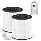 Picture of Tailulu 2 Pack D10 Replacement Filter, Air Purifier Filter for Tailulu D10 Air Purifier, 3-in-1 H13 Grade True Replacement Filte with Extra 6 Pieces Aroma Pads