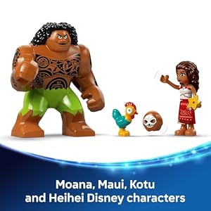 LEGO Disney Moana 2 Kakamora Barge Kids Toy - Pretend Play Building Set for Boys and Girls, Ages 7+ - 9 Characters, Including Moana, Maui, Kotu, and HeiHei - Gift Idea for Birthdays - 43258 — photo 6 of 6