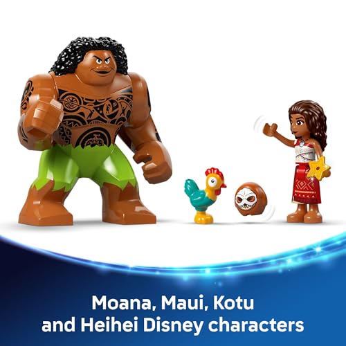 LEGO Disney Moana 2 Kakamora Barge Kids Toy - Pretend Play Building Set for Boys and Girls, Ages 7+ - 9 Characters, Including Moana, Maui, Kotu, and HeiHei - Gift Idea for Birthdays - 43258 - image 6