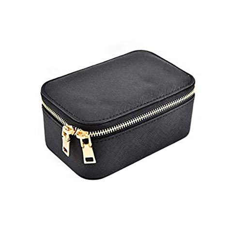 HqSgdMn Estuche Organizador Estuches Organizadores de Joyas de Viaje, Caja de Almacenamiento de Joyas para Collares, Aretes, Anillos, Pulseras/B Cover